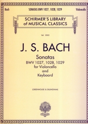 Bach - Sonatas BWV 1027, 1028, 1029 for Cello and Piano (SCHIR)