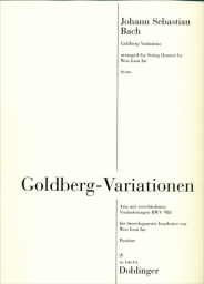 Goldberg Variations for String Quartet, score