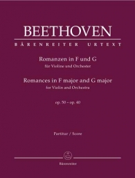 Beethoven - Romances for Violin Op. 40, 50 Score (BAR)