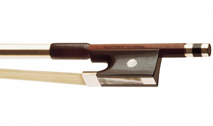 Knoll Octagonal Pernambucco Nickel Mounted Violin Bow - 4/4