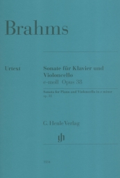 Brahms - Cello Sonata in No.1 in E minor, Op. 38 (HEN)