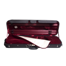 Gewa Maestro Oblong Violin Case - Black/Red