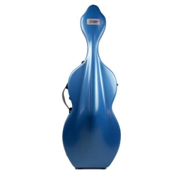 Bam Hightech Shamrock Cello Case - Azure Blue, no wheels