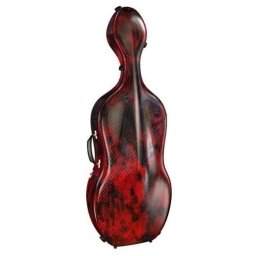 Accord Alphetta Cello Case - Red 3D