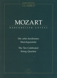 Mozart - The Ten Celebrated String Quartets - Study Score (BAR)