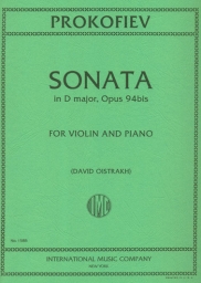 Sonata in D Op. 94A for Violin and Piano