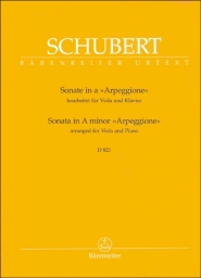 Schubert - Arpeggione Sonata, D.821 For Viola (BAR)