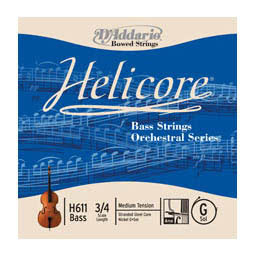 Helicore Orchestral Bass G String - medium (Straight) - 3/4