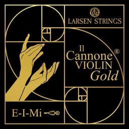 Larsen Il Cannone Gold Violin String E - medium - 4/4