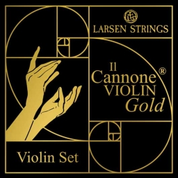 Larsen Il Cannone Gold Violin String Set - medium - 4/4