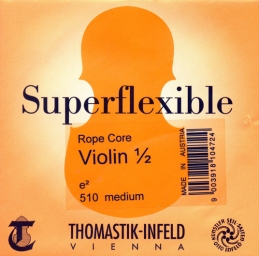 Cuerda Superflexible, violín - Mi - medium - 1/2