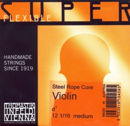 Superflexible Violin D String - medium - 1/16