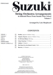 Suzuki - String Orchestra Arrangements - Volume 1 - Bass Part -