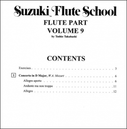 Suzuki Flute School - Volume 9 - Flute Part - Book