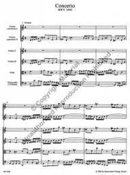 Bach - Concerto for 2 Violins in D minor, BWV 1043 - Score (BAR)