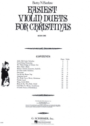 Easiest Violin Duets for Christmas - Book 1