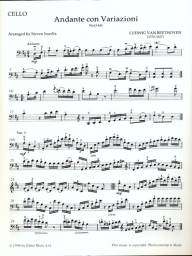 Beethoven - Andante with Variations WoO 44b Cello & Piano