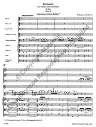 Beethoven - Romances for Violin Op. 40, 50 Score (BAR)