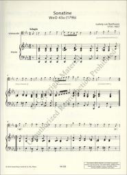 Beethoven - Sonatina for Cello in C minor WoO 43a (SCHOTT) Beethoven - Sonatina for Cello in C minor WoO 43a (SCHOTT)