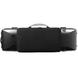 Bam Hightech Oblong  Violin Case Silver Carbon- 4/4