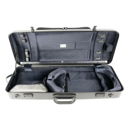 Bam Hightech Oblong Viola Case - Black Carbon Look - With Pocket