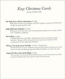 Five Easy Christmas Carols for Two or Three Cellos