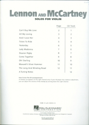 Lennon & McCartney - Solos for Violin