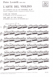 The Art of The Violin - 25 Caprices for Violin