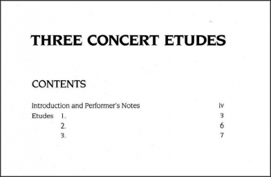 Three Concert Etudes