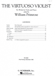 The Virtouso Violist - Six Works of Viola and Piano