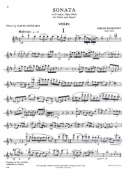 Sonata in D Op. 94A for Violin and Piano