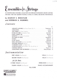 Ensembles for Strings - Third Violin