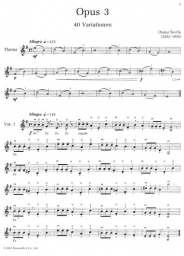 40 Variations Op.3 Violin Part