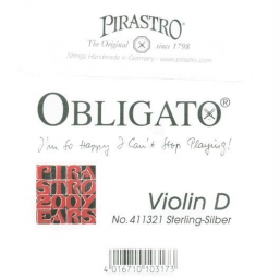 Obligato Violin Set with Silver D - medium - 1/4-1/8