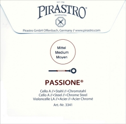 Corde Pirastro Passione LA pour violoncelle - Medium - 4/4