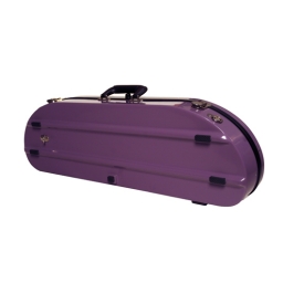 Bobelock Half Moon Fiberglass Violin Case - Purple