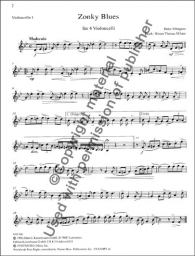 Three Pieces for 4 Cellos - Score/Parts