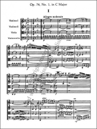 Haydn -  Late String Quartets Op. 74, 76 & 77 - Score (DOVER)