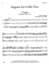 Fugues for Cello Trio (LATH)