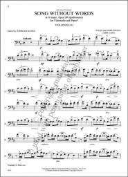 Mendelssohn - Song Without Words Op. 109 (KURTZ)