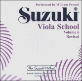 Suzuki Viola School - Volume 6 - CD Only (Rev. Edition)