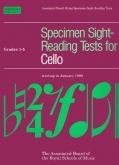 Specimen Sight-Reading Tests for Cello, Grades 1-5