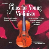 Solos for Young Violinists CD Volume 3