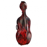 Accord Alphetta Cello Case - Red 3D