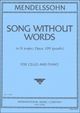 Mendelssohn - Song Without Words Op. 109 (INT)