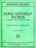 Mendelssohn - Song Without Words Op. 109 (KURTZ)