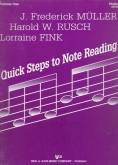 Quick Steps to Note Reading - Volume 1