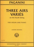 Paganini - Three Airs Varies