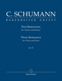 C Schumann - Three Romances For Violin And Piano Op.22