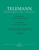 Telemann - 2 Sonatas for Violin and Basso continuo (BAR)